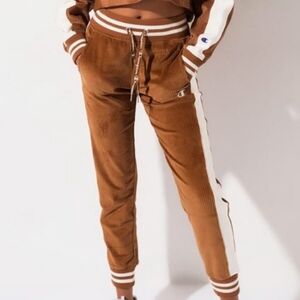 Champion Corduroy Brown Joggers Women's Size Small